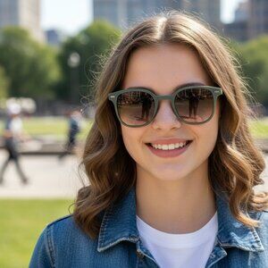 NEW Boardwalk Breeze Trendy Beachy Designer Style Sunglasses Grey